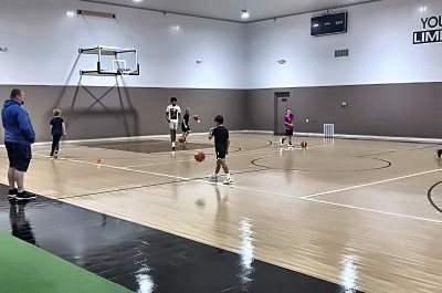 Training session on the court